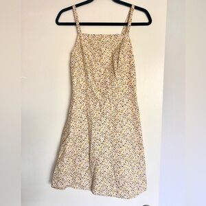 Old Navy Linen-blend Floral Dress XS